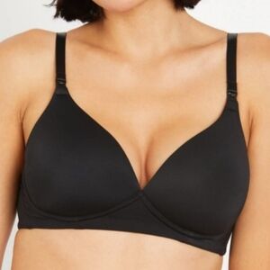 NWT MOTHERHOOD WIRELESS MATERNITY AND NURSING BRA- BLACK 38DD